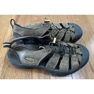KEEN Sandals Brown Newport Fisherman Leather Hiking Outdoor 1001870‎ Men's 10